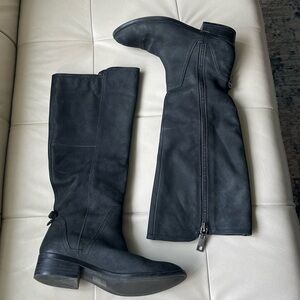 Aldo Black Knee-High Heeled Boots